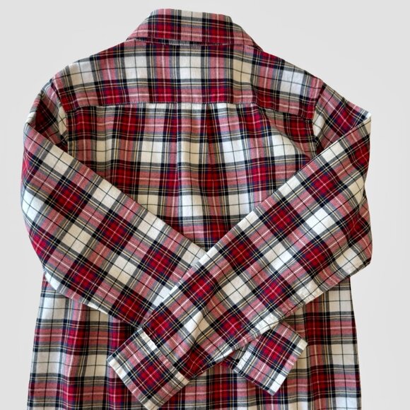 Boys Janie & Jack Tartan Flannel Shirt, Size 7 - Picture 3 of 7